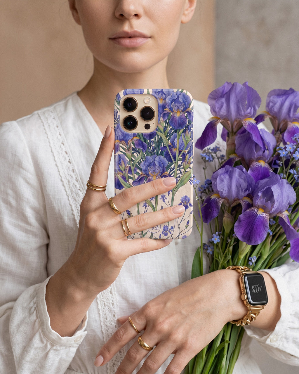 Blue Flag Iris Phone Case