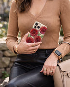 Red Dalia Phone Case